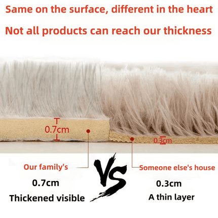 Luxurious Plush Faux Fur Rug – Soft & Cozy Home Accent - Monti Bargains