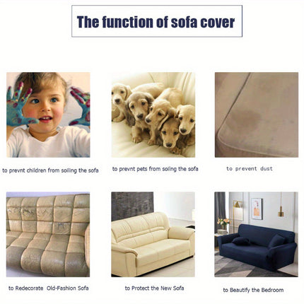 Classic Stretchable Sofa Slipcover - Cat Scratch Resistant Protector