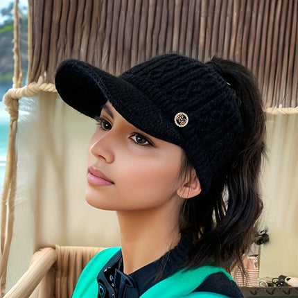Knitted Beanie with Ear Flaps