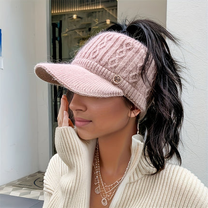 Knitted Beanie with Ear Flaps