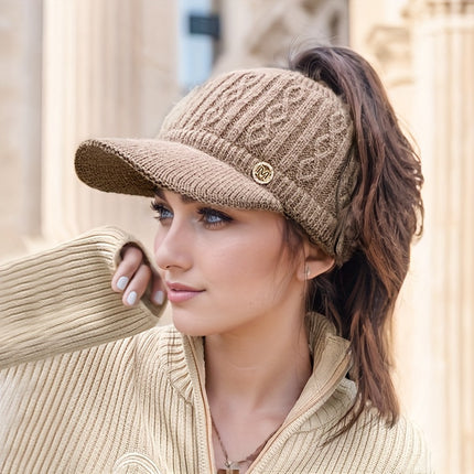 Knitted Beanie with Ear Flaps