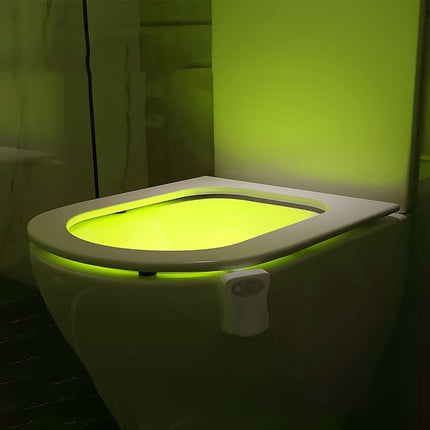 16-Color Motion-Activated LED Toilet Light - Monti Bargains