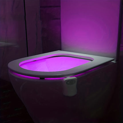 16-Color Motion-Activated LED Toilet Light - Monti Bargains