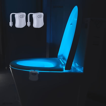 16-Color Motion-Activated LED Toilet Light - Monti Bargains