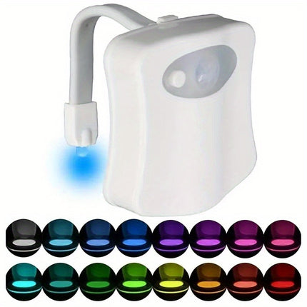 16-Color Motion-Activated LED Toilet Light - Monti Bargains