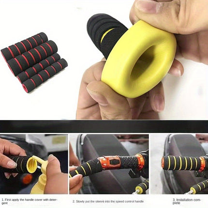 Universal Anti-Slip Foam Grip Covers - Handlebar Protection Set