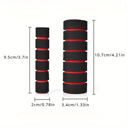 Universal Anti-Slip Foam Grip Covers - Handlebar Protection Set