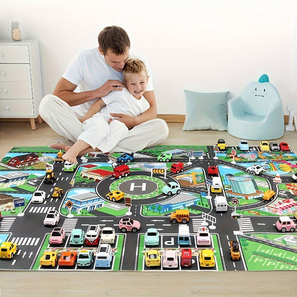 City Traffic Play Mat – Fun & Educational Toy for Kids