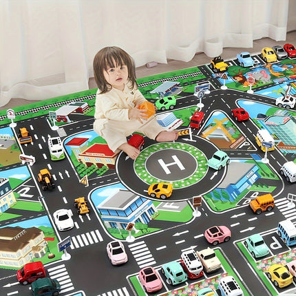 City Traffic Play Mat – Fun & Educational Toy for Kids