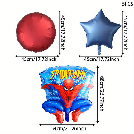 5pcs Marvel Officially Licensed Spider-Man Balloon Set