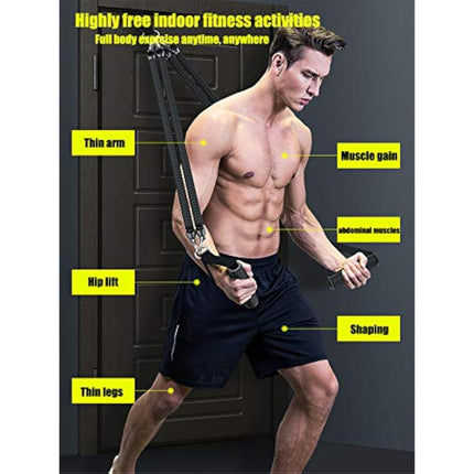 4-in-1 Pedal Resistance Band Set for Home Fitness