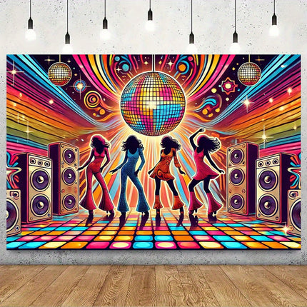 1970s Retro Disco Party Backdrop