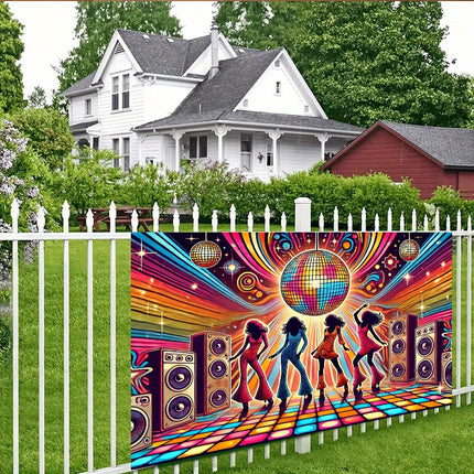 1970s Retro Disco Party Backdrop