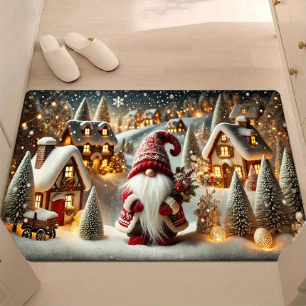 Festive Gnome Doormat – Cozy Holiday Welcome for Guests - Monti Bargains
