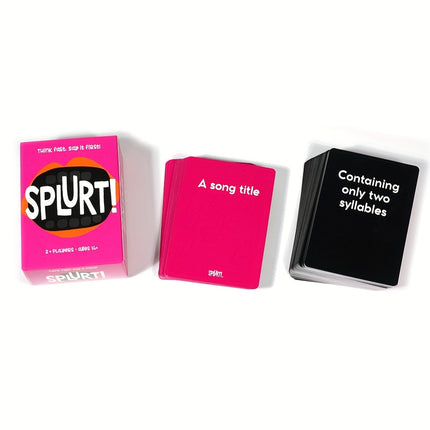 Think Fast, Speak First! Fun Party Card Game
