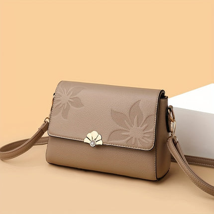 Retro Flower Pattern Crossbody Bag