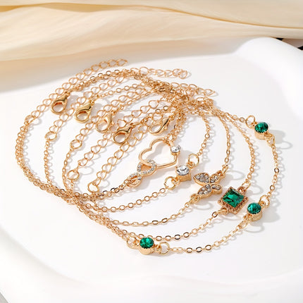 Boho Heart & Butterfly Bracelet Set