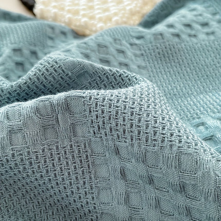 100% Cotton Waffle Blanket - Soft & Skin-Friendly