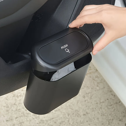Leak-Proof Car Trash Can with Lid – Durable & Convenient