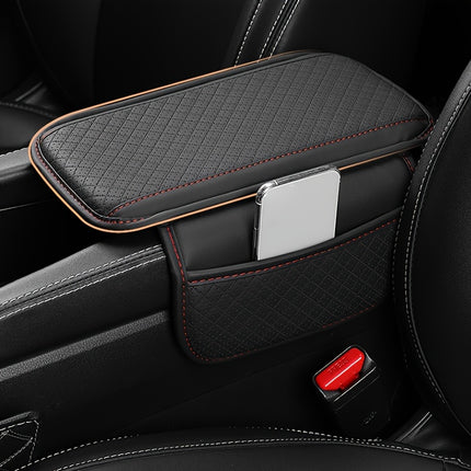 Universal Car Armrest Cushion with Phone Holder & Storage