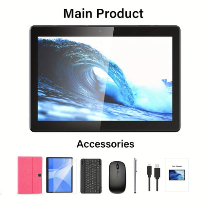 Powerful 2-in-1 Android Tablet with Keyboard & Case