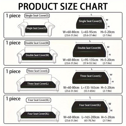 Modern Polar Fleece Sofa Slipcover - Elastic-Fit, Pet-Friendly Protector