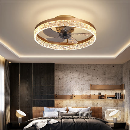 LED Tri-Color Ceiling Fan Light – Modern Elegance & Comfort