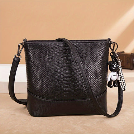 Crocodile Pattern Leather Bag