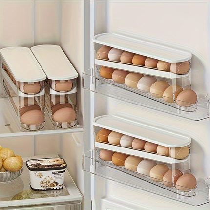 Space-Saving Roll-Top Egg Organizer for Fridge
