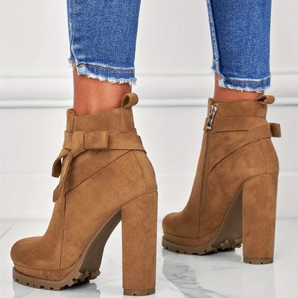 Fashionable Chunky Heel Riding Boots