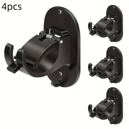 No-Drill Self-Adhesive Curtain Rod Holders
