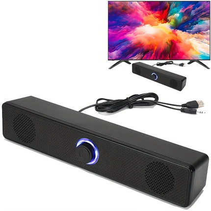 Desktop Computer Small Speaker with Cable - Monti Bargains