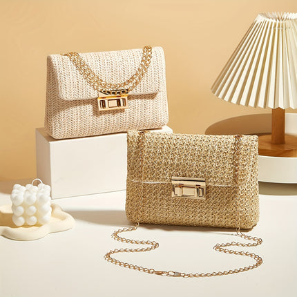 Elegant Crossbody Bag with Chain Strap – Timeless Glam - Monti Bargains