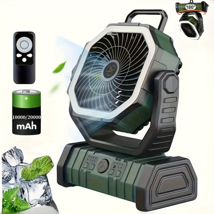 Portable Camping Fan with Light – Cooling Anywhere