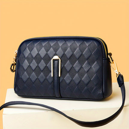 Retro Color Contrast Crossbody Bag