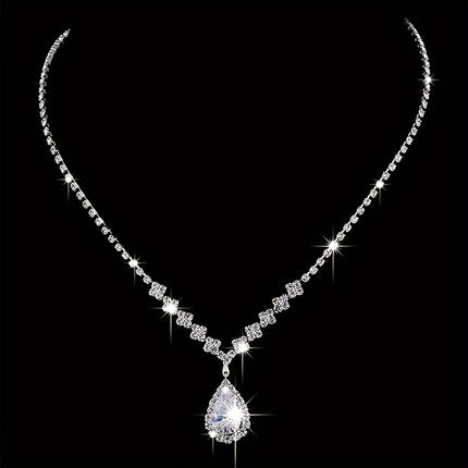 Luxurious Geometric Bridal Jewelry Set