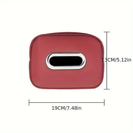 Fit Faux Leather Car Tissue Holder