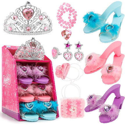 Princess Dress-Up Set with Shoes & Jewelry – Magical Fun