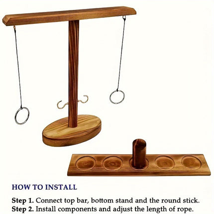 Wooden Hook & Ring Game – Ultimate Party Fun