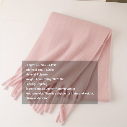 Luxurious Cream Tassel Scarf for Women
