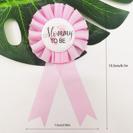 2pcs Mommy To Be Badge & Dad To Be Badge