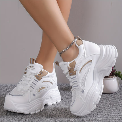 Stylish Height-Boosting Mesh Sneakers