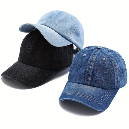 Men’s Denim Snapback Baseball Cap