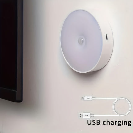 Smart Motion-Activated LED Night Light – USB Rechargeable