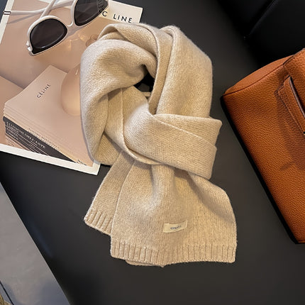 Luxurious 100% Pure Wool Knit Scarf