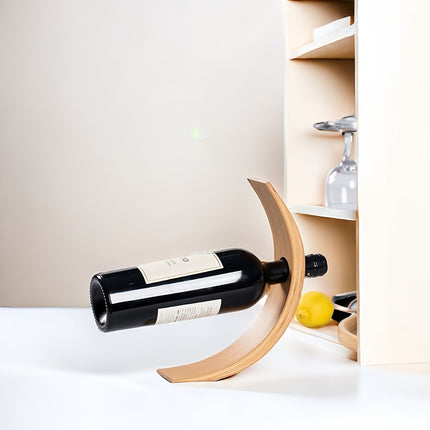 Creative Nan Bamboo Desktop Wine Rack – Elegant Wine Display