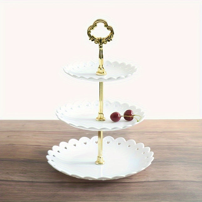 Elegant 3-Tier Dessert Stand – Perfect for Any Celebration!