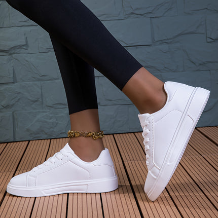 Women's Solid Color Minimalist Sneakers