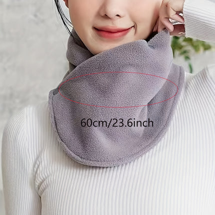 Classic Solid Color Velvet Neck Gaiter