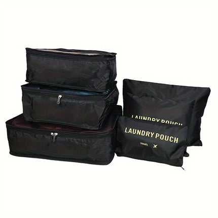 6-Piece Travel Packing Cubes Set